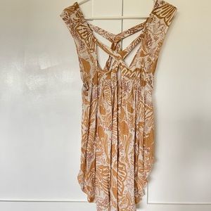 Free People Women Medium cap sleeve boho top